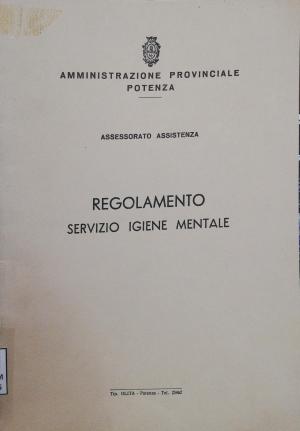 REGOLAMENTO SERVIZIO IGIENE MENTALE